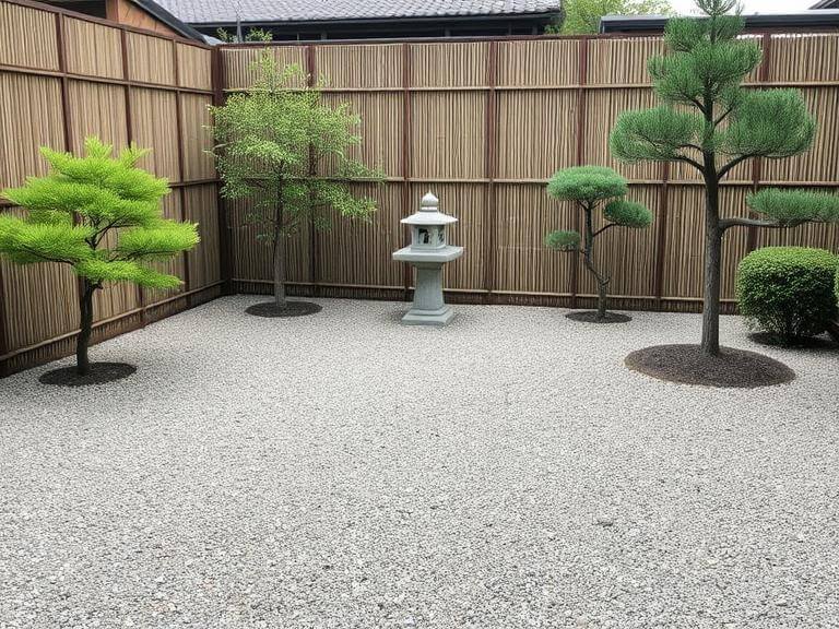 Modern Japanese Garden Courtyard