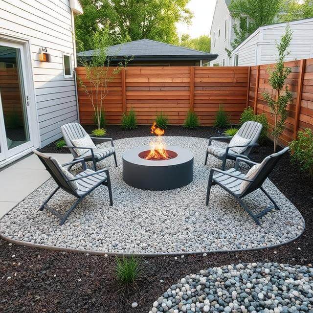 Gravel Seating Area