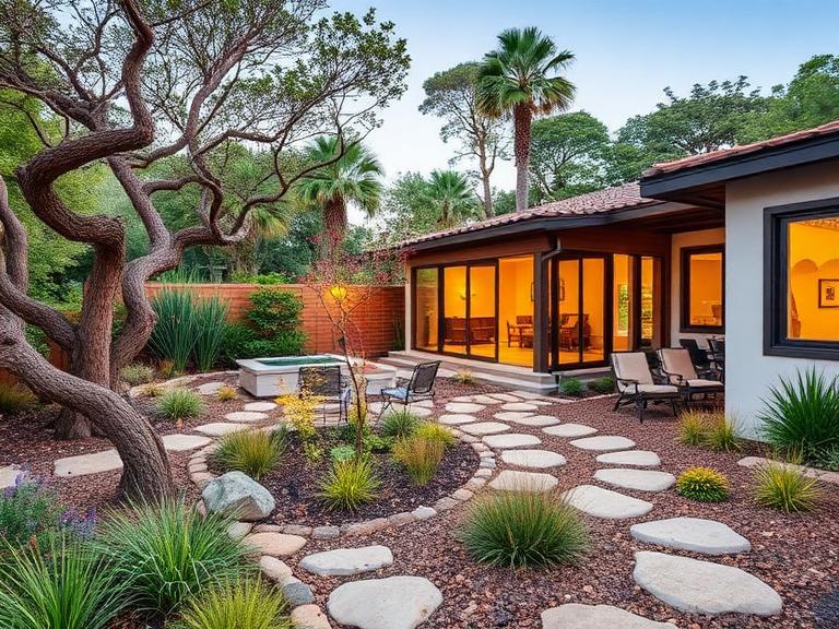 Modern California Landscape backyard