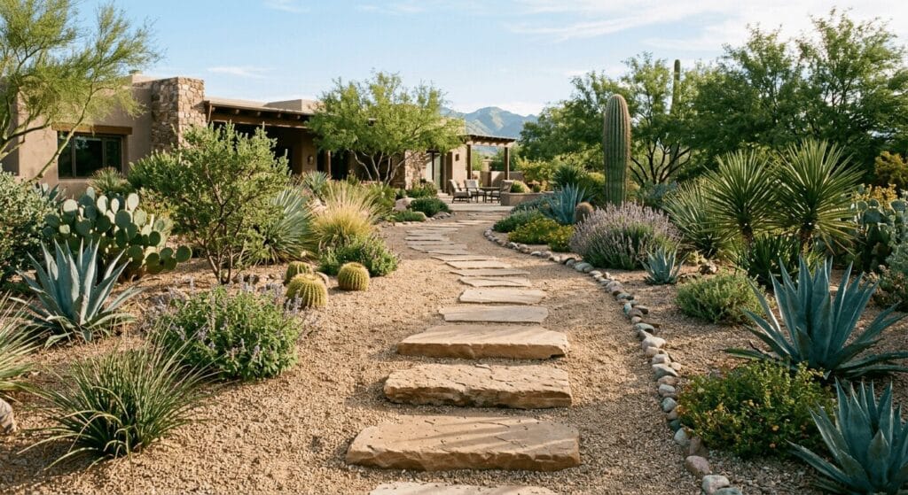Desert Landscape Design: Desert Walkway Design