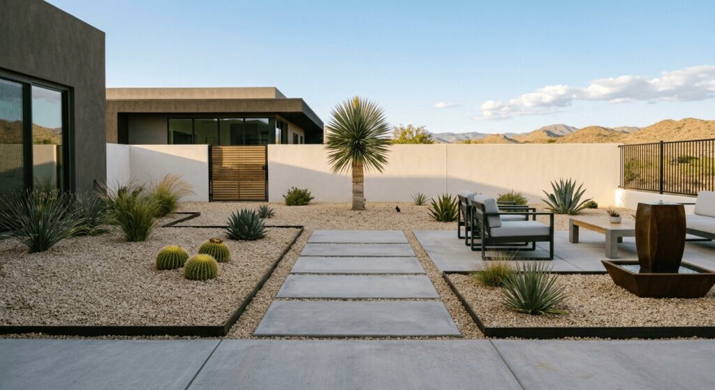 Desert Landscape Design: Minimalist Desert Garden