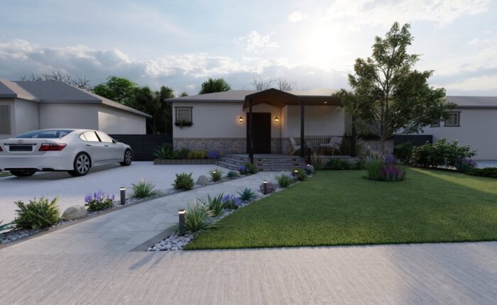 Front Yard Design Burbank CA