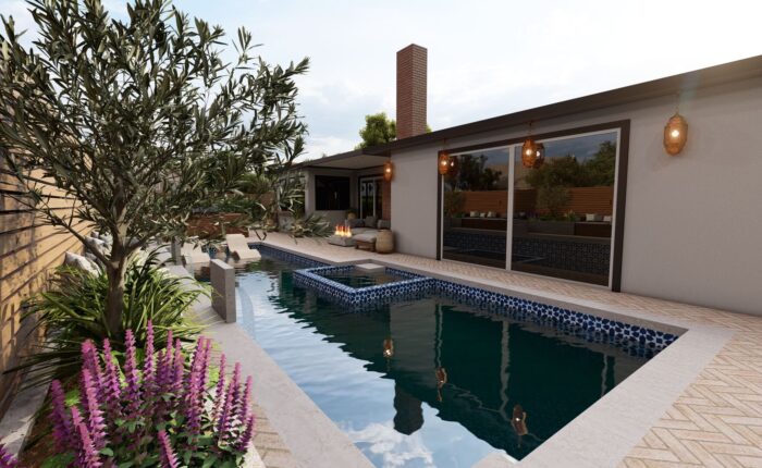 Backyard design Cypress CA
