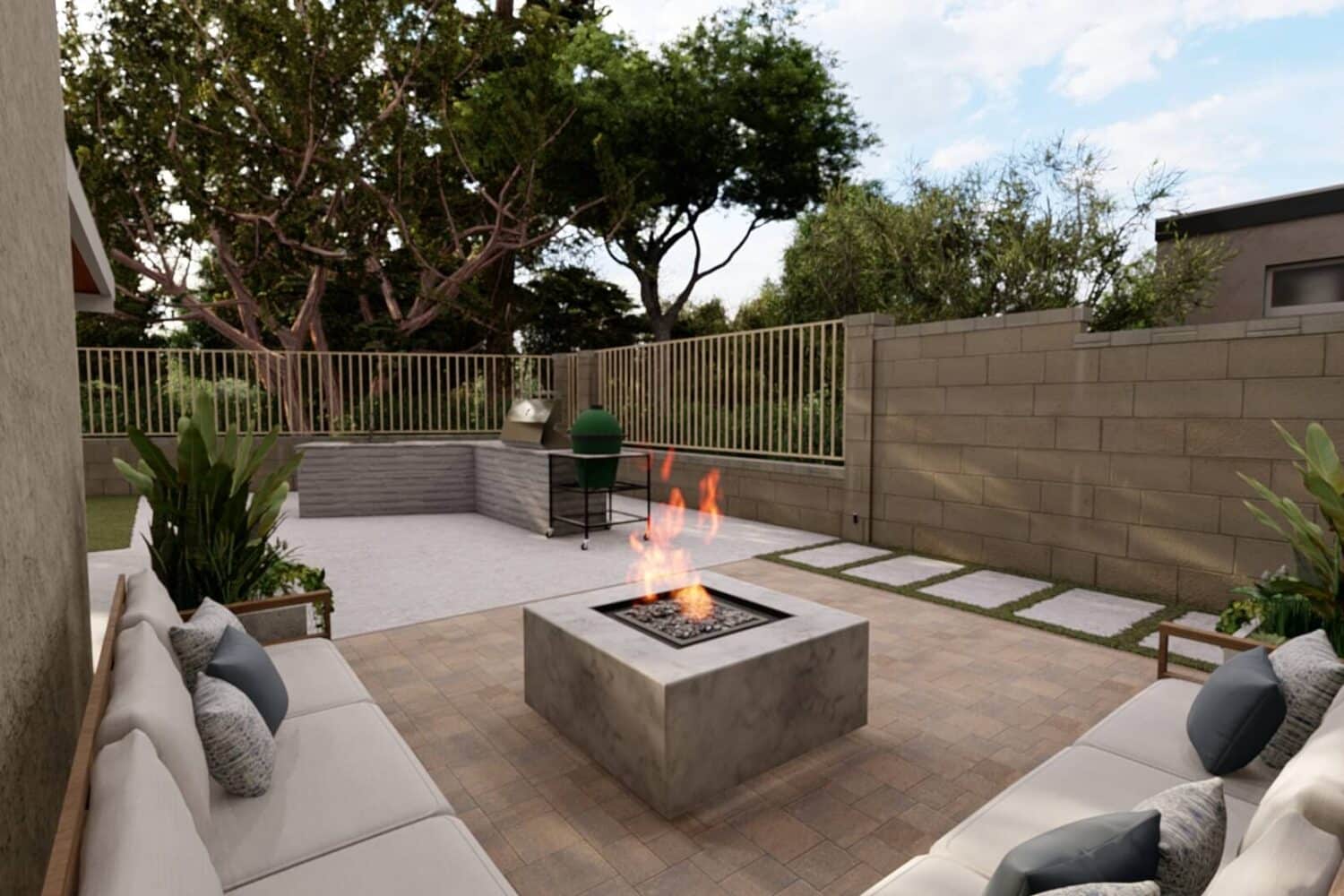Backyard design in Santa Clarita CA