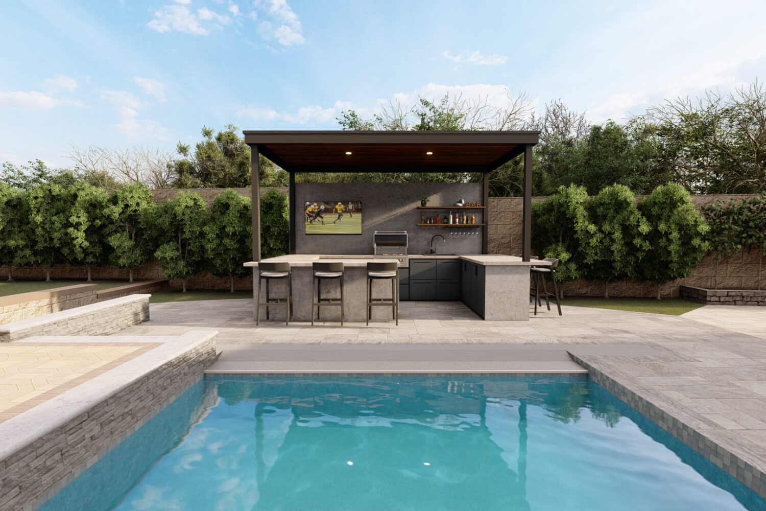Backyard design Chino Hills CA